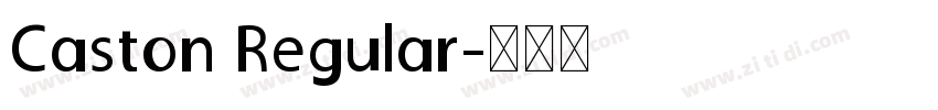 Caston Regular字体转换
